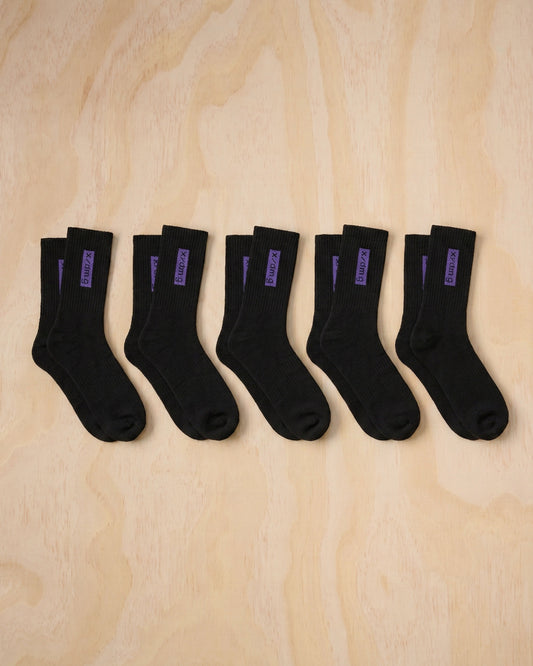 x70/Work_Socks 5 Pack - Black