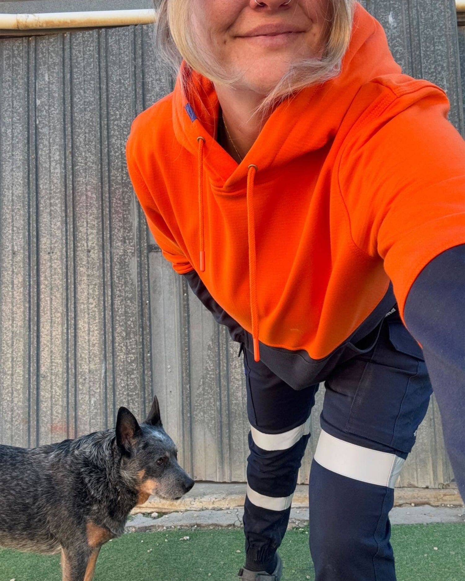 UFW-1 Women's Dodger Hoodie - Hi Vis Orange
