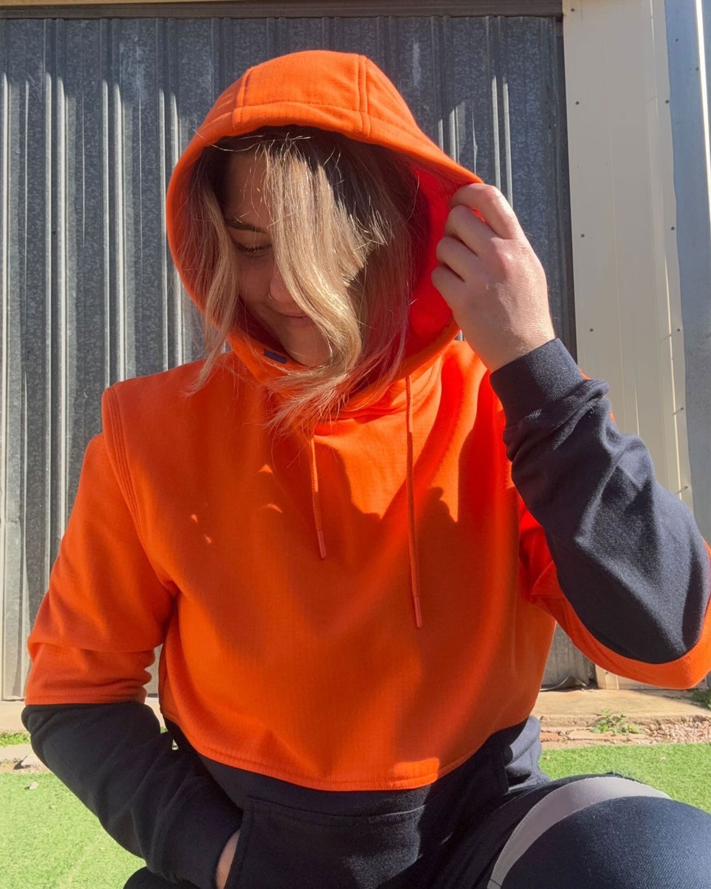 UFW-1 Women's Dodger Hoodie - Hi Vis Orange