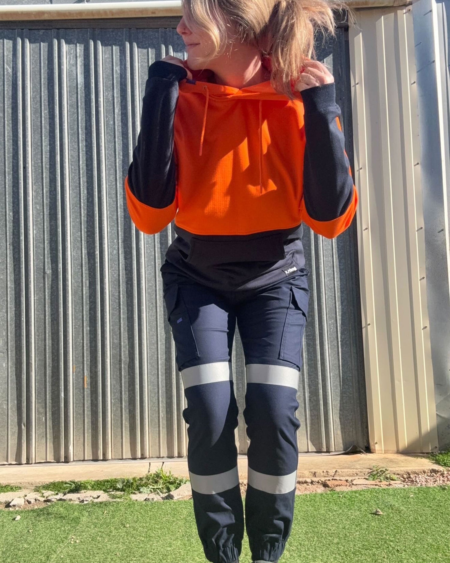 UFW-1 Women's Dodger Hoodie - Hi Vis Orange