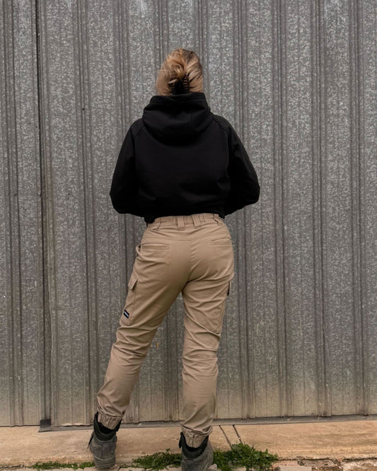 UFW-1 Women's Raglan Hoodie - Black